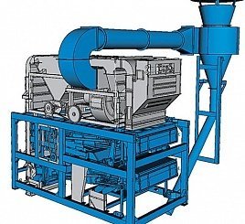 Зерноочистительная машина ЗМ-20Ф (очистка решет щетками) 